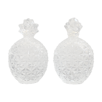 Duo de bonbonnières ananas