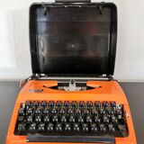 Machine à écrire Vintage Brother 210 orange