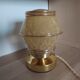 Touch lamp, Clichy glass, creamy yellow
