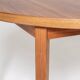 Round extendable walnut dining table, Sweden, 1960s