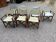 Set of 7 vintage garden chairs