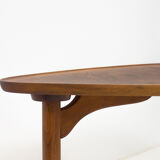 Table basse vintage en noyer