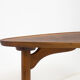 Vintage walnut ‘guitar pick’ coffee table