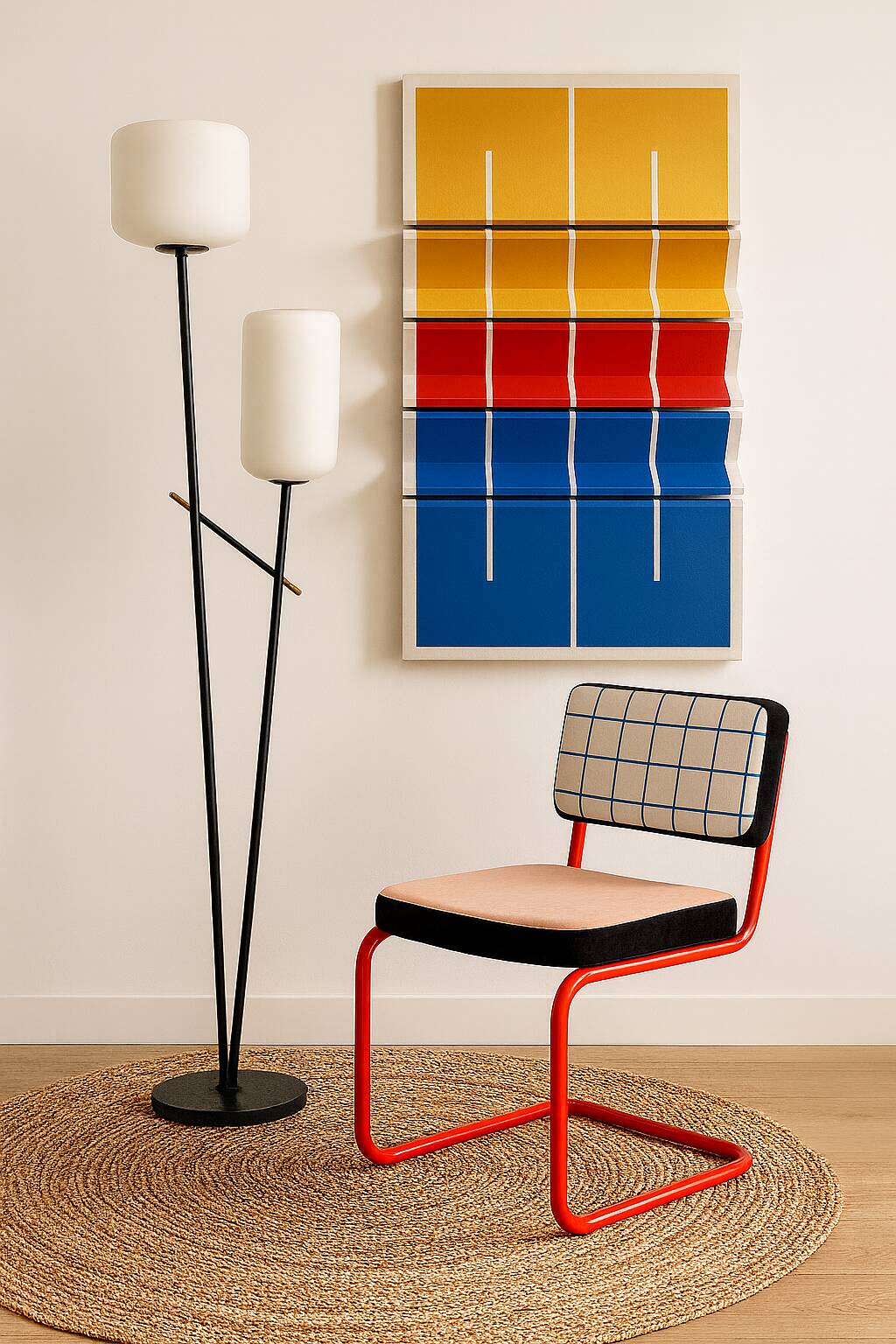 Lampadaire vintage des années 50/60