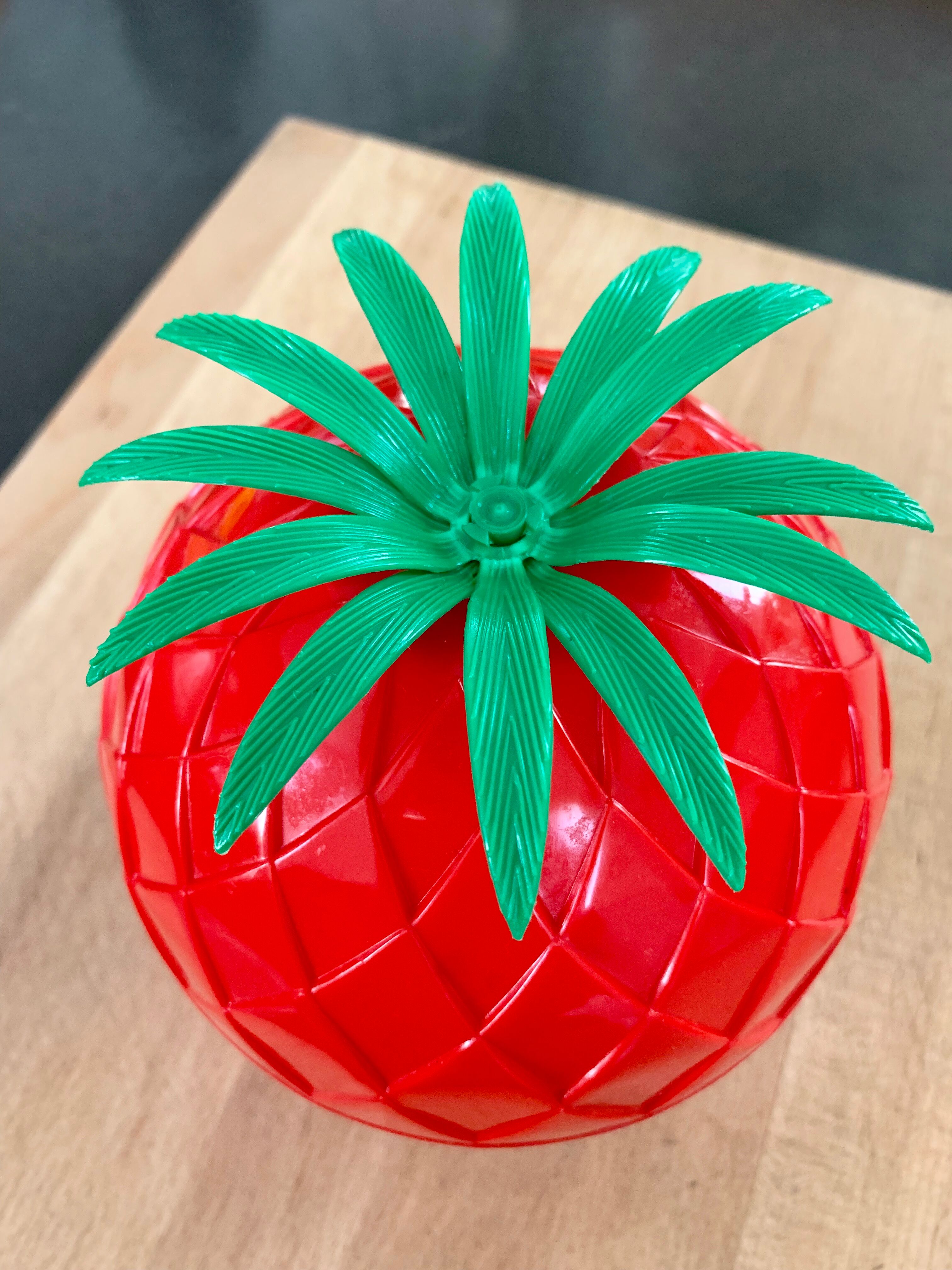 Vintage red pineapple ice bucket