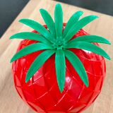 Vintage red pineapple ice bucket