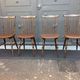 Set of 4 bar chairs stamped Baumann