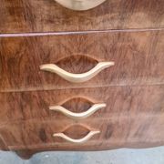 Chest of drawers veneer furniture with drawer art deco 1925 to 40