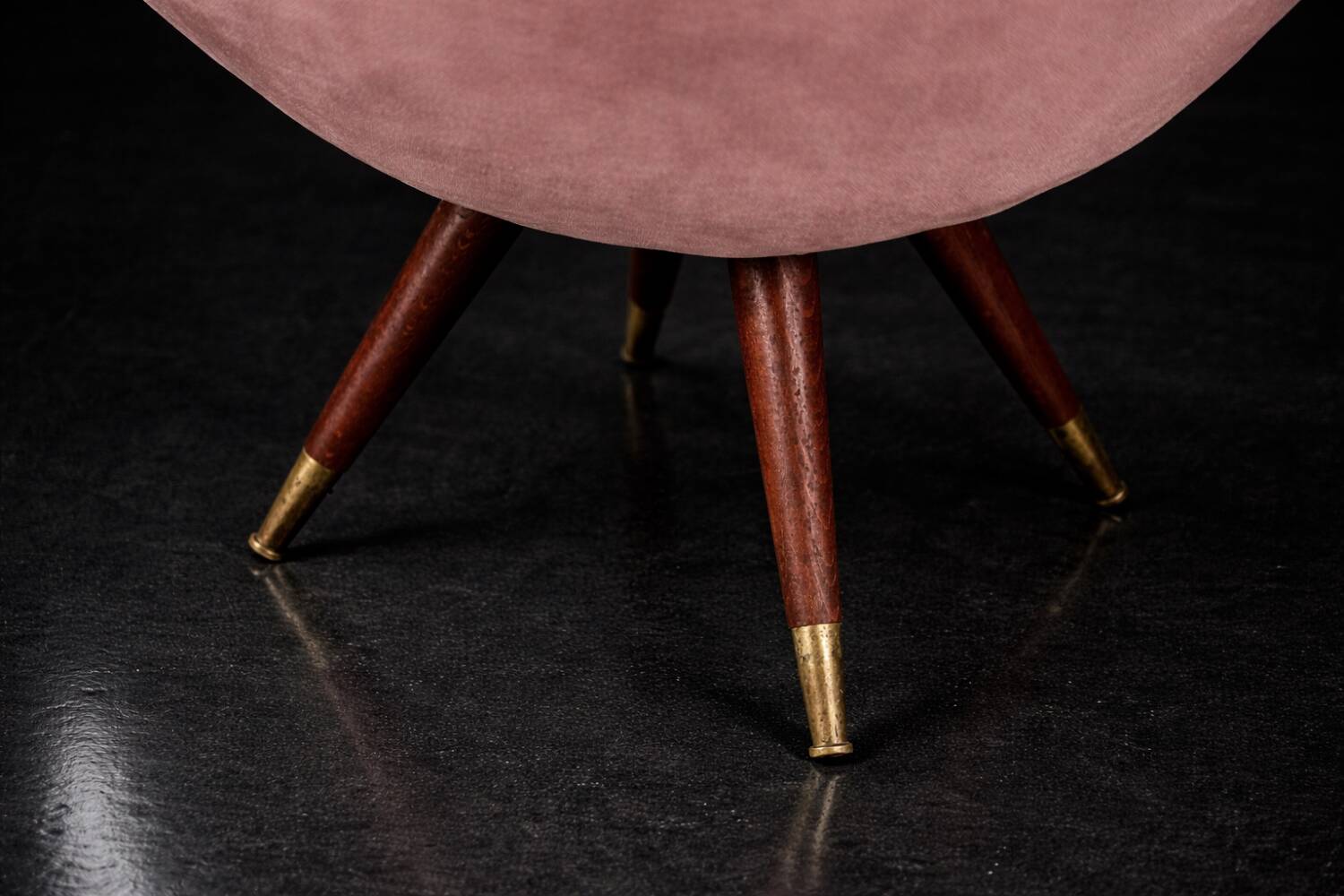 Vintage Mid-Century Space Age Velour Lounge Set from Paged, 1972, Set of 3