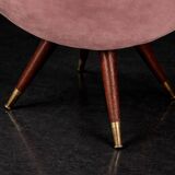 Vintage Mid-Century Space Age Velour Lounge Set from Paged, 1972, Set of 3