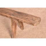 Vintage wooden bench brown