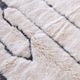 Beni M'Rirt White and Black Rug - 211 x 153 cm