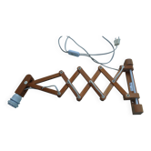 Ikea extendable wall light/wooden lamp sax model 1985-90