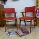 Pair of skai armchairs