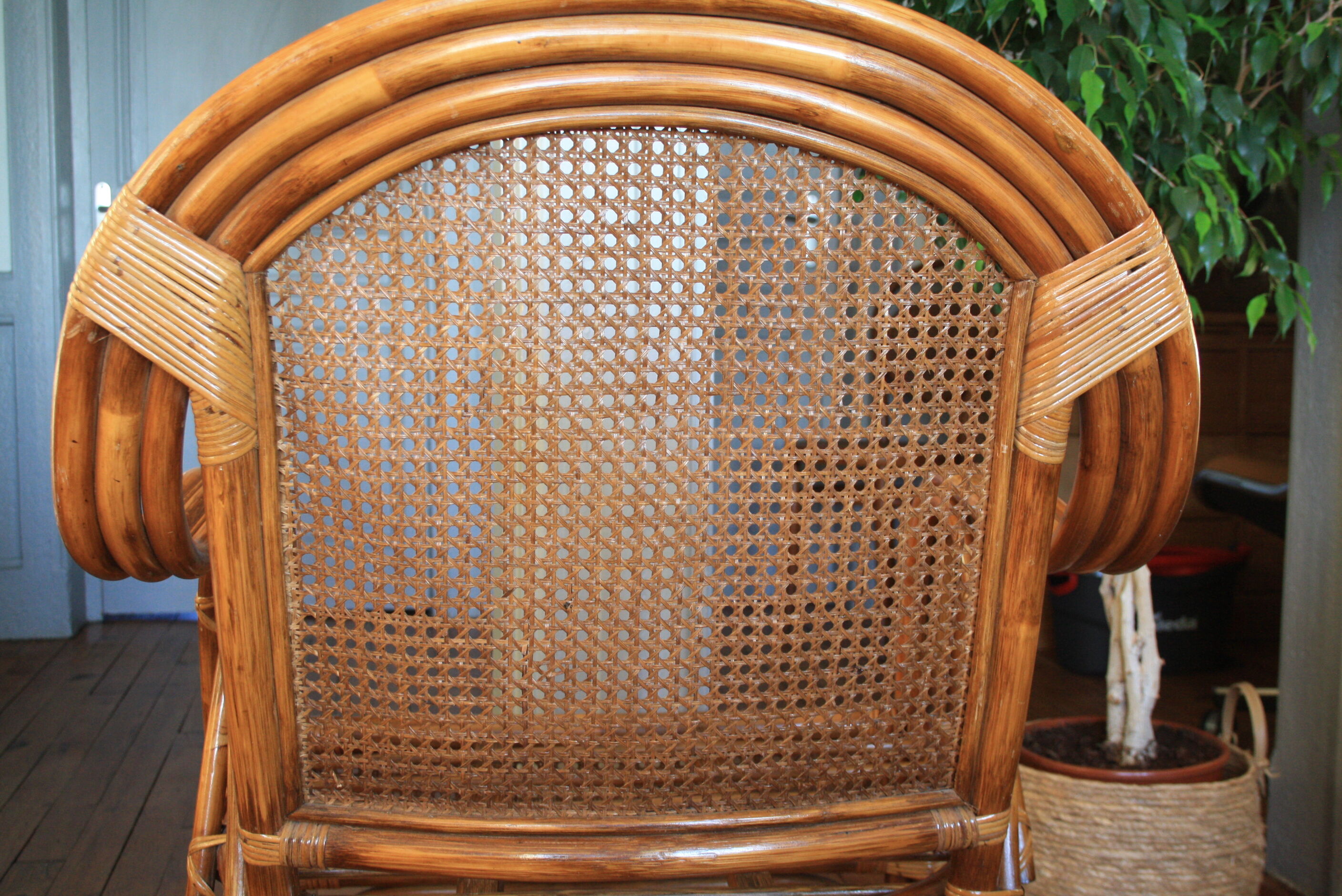 Rattan chair and caning