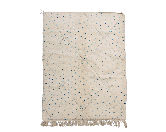 Berber carpet blue pea 165x230 cm
