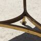 Bronze swan low table and pearl green marble 1950s