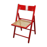 Folding chair wood and canage