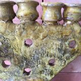 Tamegrout pottery menorah candle holder