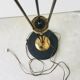 Reed floor lamp with 3 burners of the house Lunel - 1950