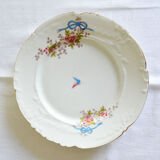 5 assiettes plates Porcelaine de Limoges