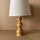 Lampe à poser en bois tourné