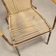 Metal and synthetic rope chairs