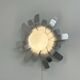 Aluminium sun wall light