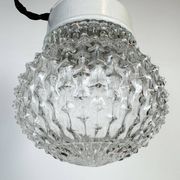 Vintage White Porcelain Pendant Light, 1970s