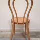 Pair of curved wooden bistro chairs