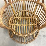Gio Ponti rattan chair, Italy 1960s