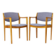 Paire de fauteuils allemands vintage | Années 1960 | Rénovés et rembourrés