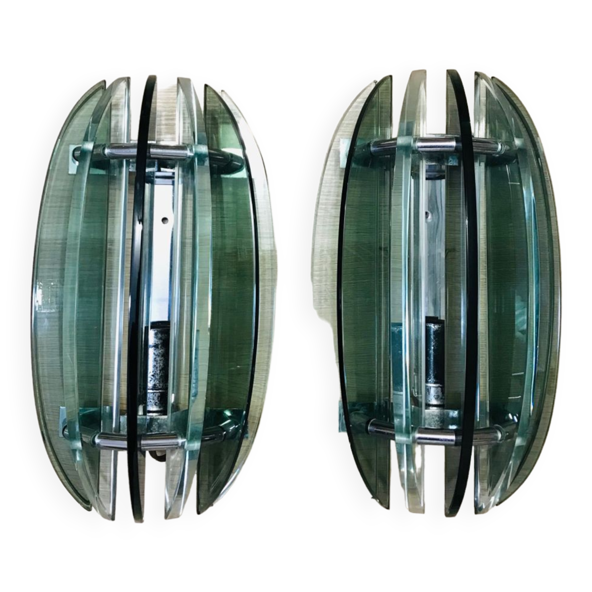 Pair of Veca wall lights