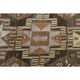 1970s Vintage Turkish Hand-Knotted Wool Cotton Brown Runner Rug 150x390