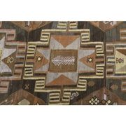 1970s Vintage Turkish Hand-Knotted Wool Cotton Brown Runner Rug 150x390