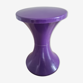 Tabouret tam tam stamp violet vintage