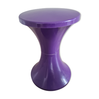 Tabouret tam tam stamp violet vintage