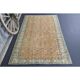 Vintage Turkish Oushak handmade wool cotton orange rug 161x267