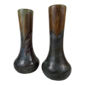 Pair of stoneware vases signed Lebret - Puisaye