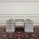 Classic English White Desk Set with Desk Chair