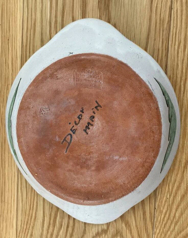 Set of 2 vintage Vallauris Aegitna plates