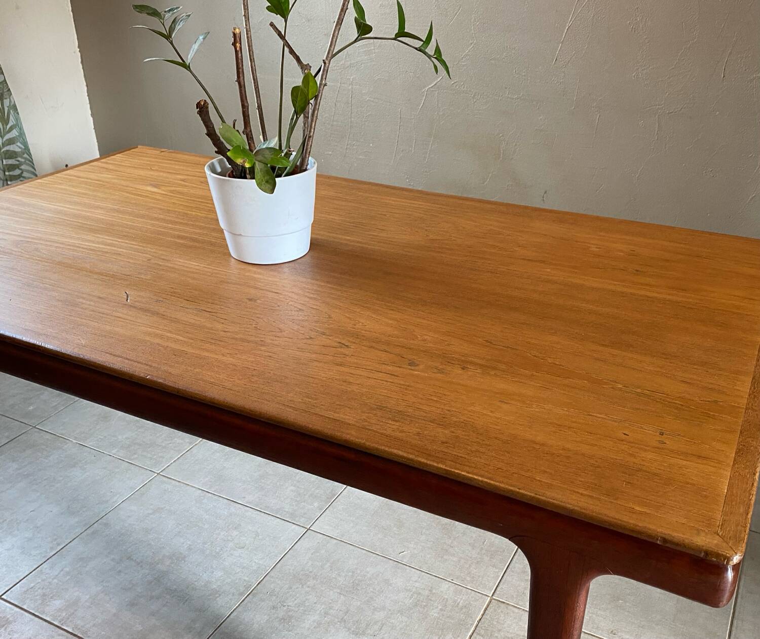 Vintage extendable teak table