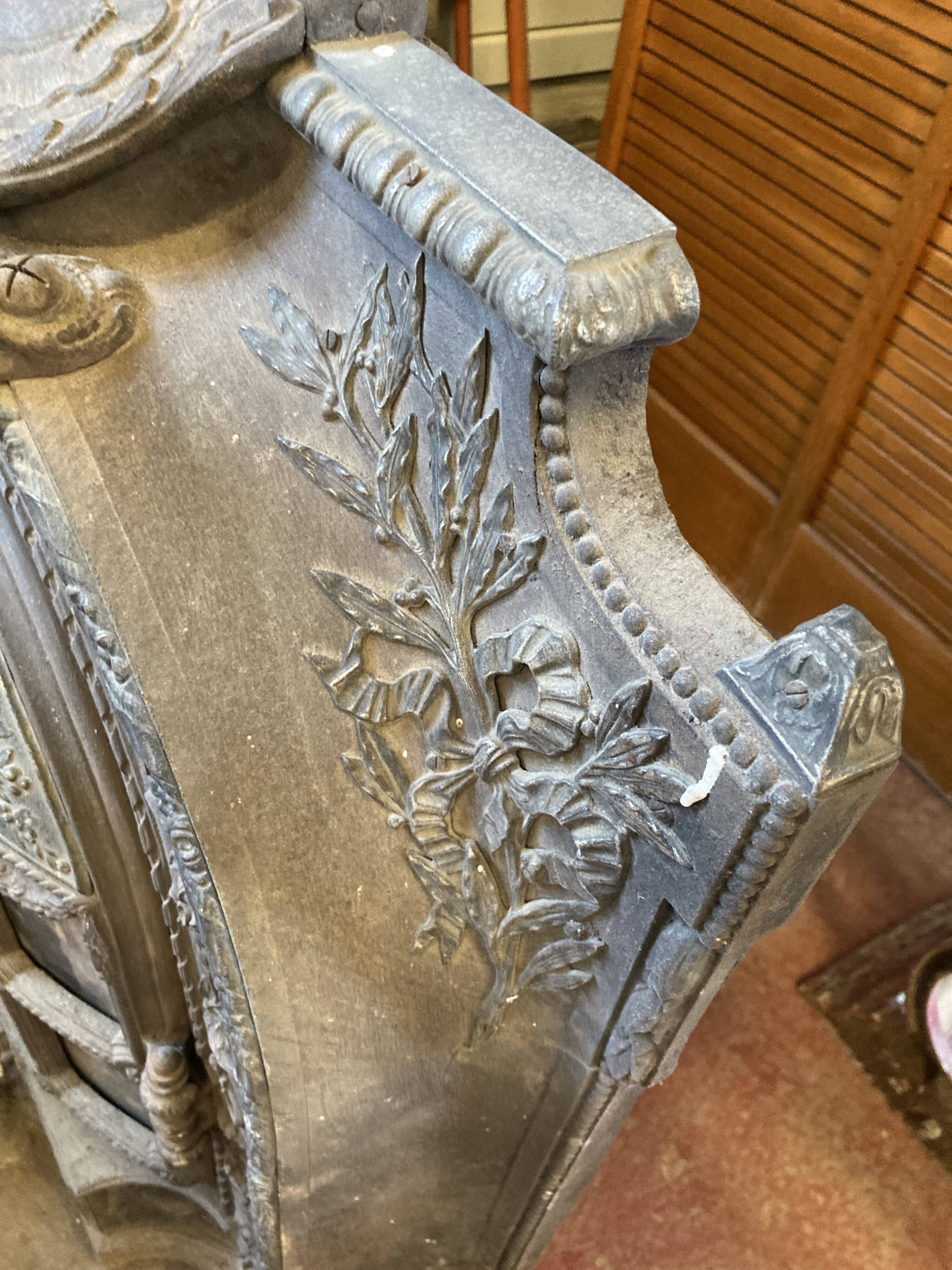 Cast iron poele emailthe brand la salamandre e l habouche model louis xvi late nineteenth