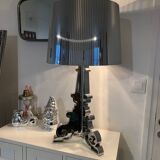 Lampe à poser bourgie chrome kartell