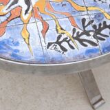 Ceramic coffee table from the Monsan Picard workshop, 1970