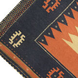 Vintage persian handwoven wool qashqai rug- 140x144cm