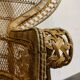 Vintage wicker peacock chair, 1970s
