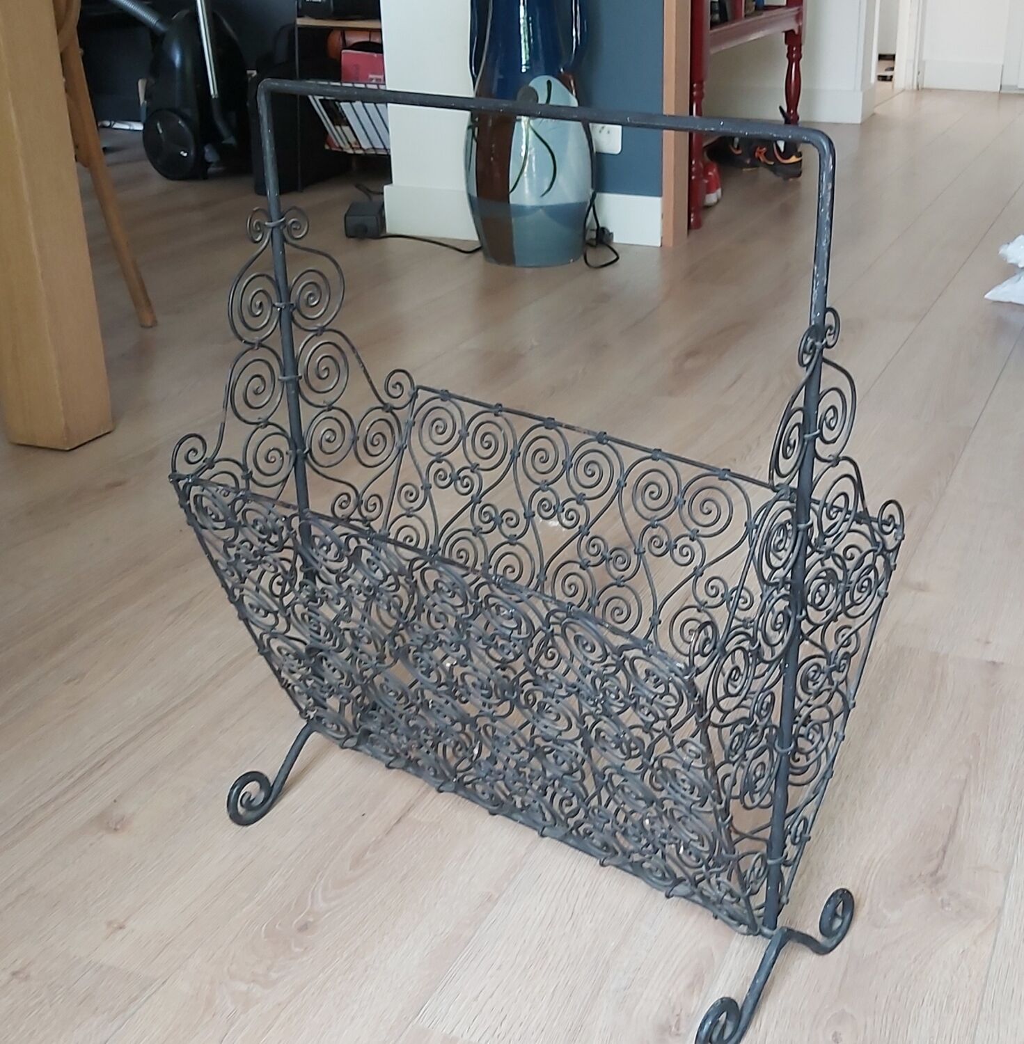 Wrought iron review door