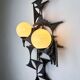 Large brutalist & sculptural wall light by Marc Weinstein, Germany, 1960s