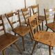 Set of 6 solid beech chairs by Adolf Schneck